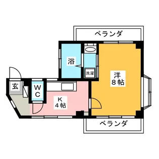 常盤台フジハイツ【3階】の間取り