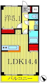 アバンス【1階】の間取り