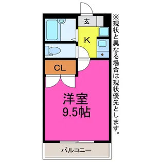 リバーサイド桜木通【2階】の間取り