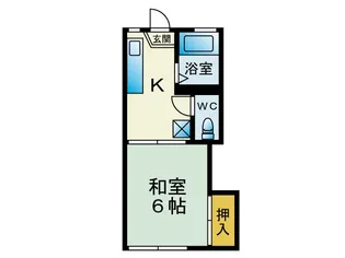 ビバリーハイツ【1階】の間取り