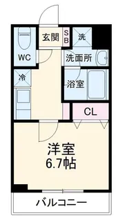 LOC’S SAGINUMA【2階】の間取り