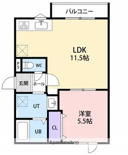 Lien Fort Takuyu【1階】の間取り