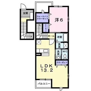 ヴィラ・マーベラス B【2階】の間取り