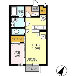 モナリエ デライト【1階】の間取り