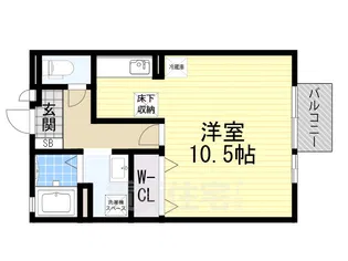 パークサイドヒロツグA棟【1階】の間取り