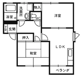 サンシティーC【1階】の間取り
