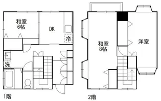 グリーンハイツB棟【2階】の間取り