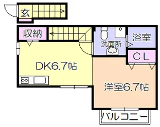 Daito style Ms【2階】の間取り