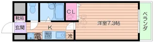 アルファ帝塚山【2階】の間取り