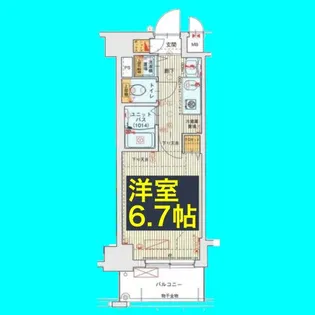 ライジングコート名古屋駅前東【7階】の間取り