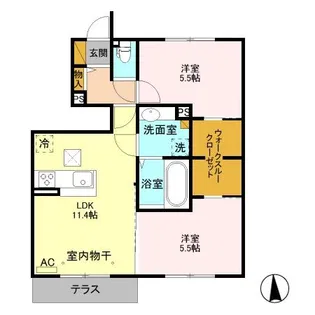 プランドールTN I【1階】の間取り