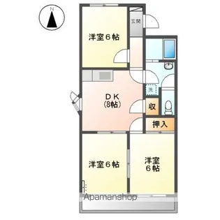 グレイスヴィラ【2階】の間取り