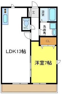 リブレ清水丘【1階】の間取り