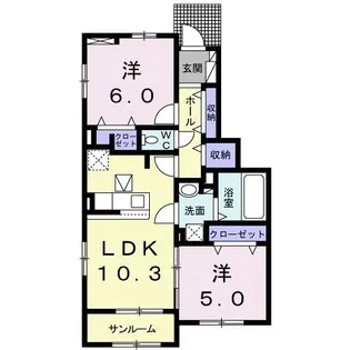 WoodyI【1階】の間取り