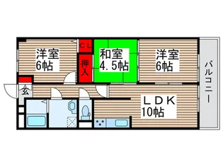 マンション フジフィールド【5階】の間取り