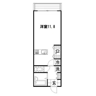 ライズ健軍【4階】の間取り