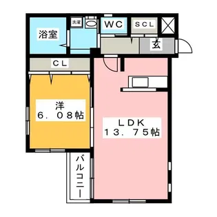 ダ・ヴィンチ吹上【3階】の間取り
