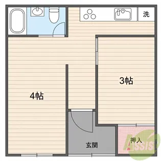 ファインビレッジ荒田町【1階】の間取り