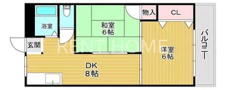 アメニティ深江橋 2号棟【4階】の間取り