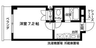 リバーウエスト【1階】の間取り