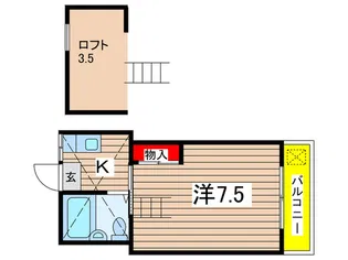 ハイブリッジ千葉寺【2階】の間取り
