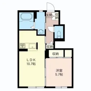 シャーメゾン扇 III番館【1階】の間取り