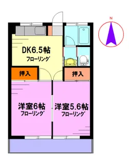 蓮田マンション【1階】の間取り