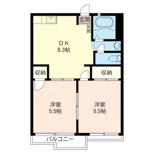 ニイドハウス【2階】の間取り