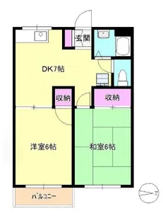東京都八王子市元本郷町1【アパート】の間取り