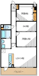 神奈川県横浜市都筑区牛久保2【マンション】の間取り