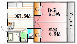 BLUE HILLS【3階】の間取り