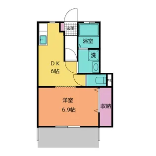 AIMU(アイム)【1階】の間取り