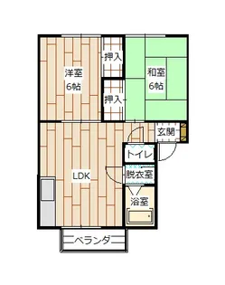 コーポイシザワ【2階】の間取り