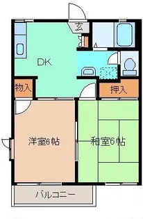 ファミール A【1階】の間取り