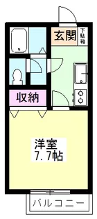 メルローズプレイス【1階】の間取り