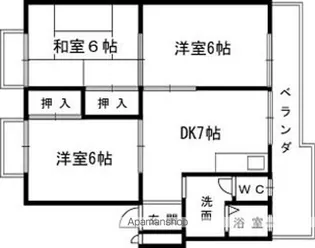 グリーンハイツヒロ【1階】の間取り
