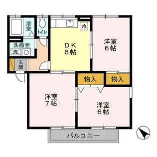 ロイヤル・スクエア A・B・C【2階】の間取り