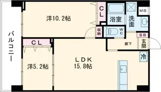 向山ガーデンレジデンス【1階】の間取り