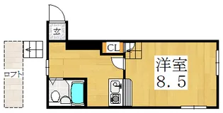 コーポホワイト【2階】の間取り