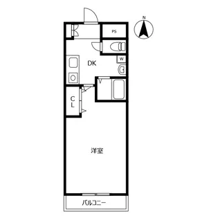 リバティマンション【4階】の間取り