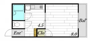 山本ビル【2階】の間取り
