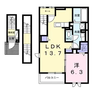 クレール東寺尾【3階】の間取り