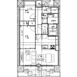 愛知県名古屋市熱田区六番2【マンション】の間取り
