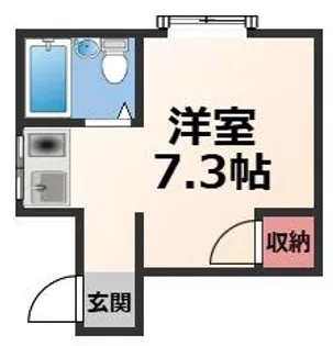 ジネイズ高井田【2階】の間取り