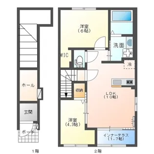 Hale ELUEKO【2階】の間取り