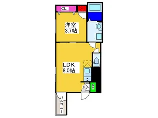 F asecia Dione【1階】の間取り
