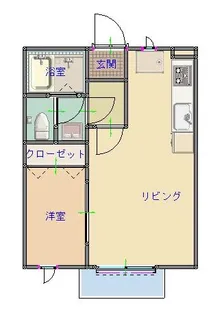 ディー フレット【2階】の間取り