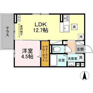 (仮)D-ROOM富士河口湖町 F【1階】の間取り