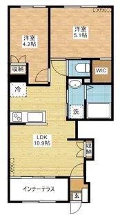 長崎県長崎市芒塚町【アパート】の間取り