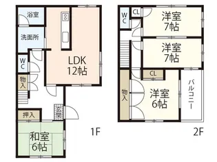 広島県広島市西区井口3【一戸建】の間取り